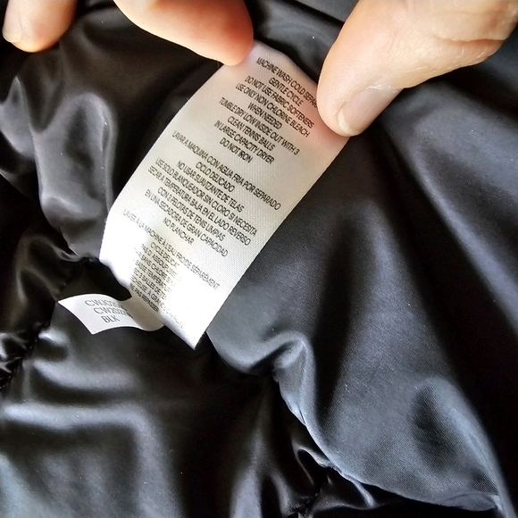 Calvin Klein Women's Sz Medium Black Zip Up Puffer Vest #99 - Picture 11 of 11